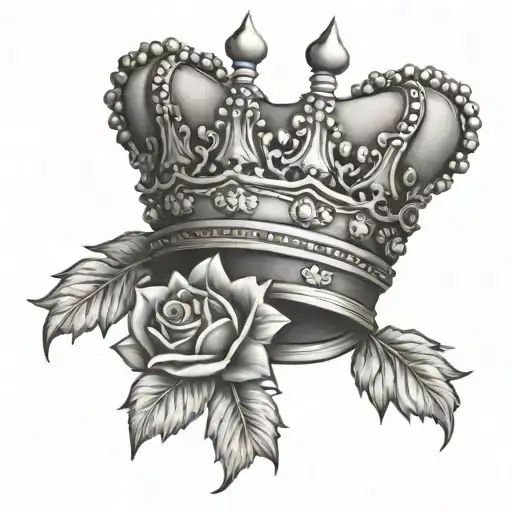 royal queen crown tattoo tattoo design idea