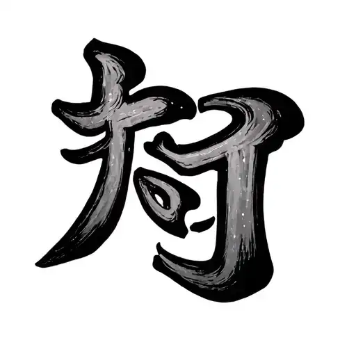 kanji love symbol tattoo design idea