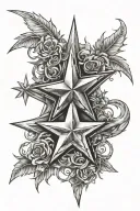 From rough to star tattoo design idea