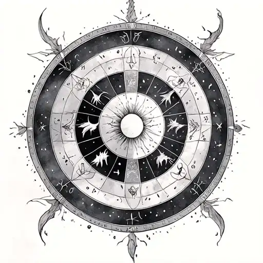 Natal Chart tattoo design idea