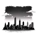 Philly Skyline tattoo design idea