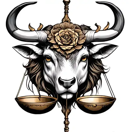 Libra And Gemini and taurus tattoo design idea