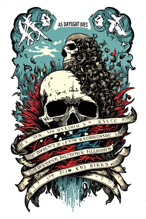 As Daylight Dies Album Cover by Killswitch Engage tattoo design idea