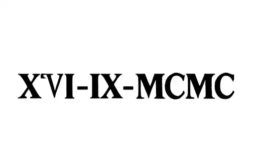 "XVII-IX-MCMXC" tattoo design idea