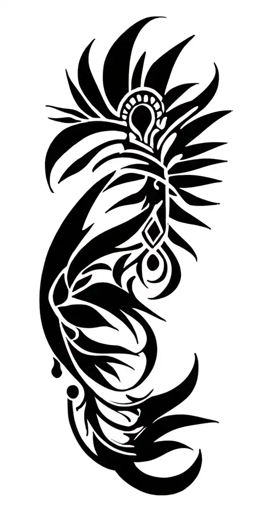 polynesian travel adventure tattoo design idea