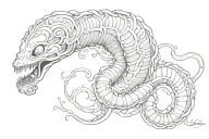 WORM tattoo design idea