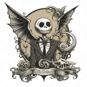 nightmare before Christmas   tattoo design idea