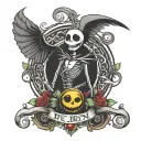 nightmare before Christmas   tattoo design idea