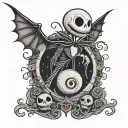 nightmare before Christmas   tattoo design idea