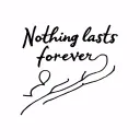 Nothing lasts forever tattoo design idea