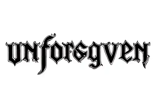 "UNFORGIVEN" tattoo design idea