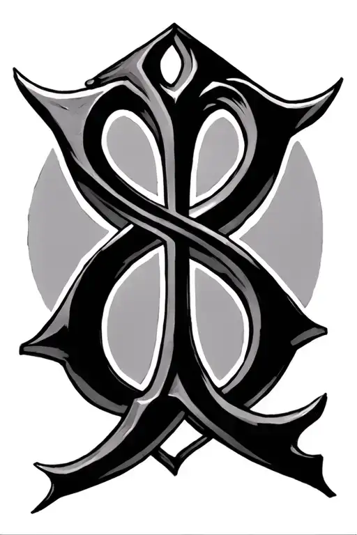 chi rho PX symbol tattoo design idea