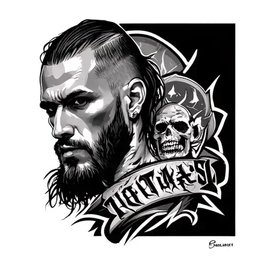cm punk tattoo design idea