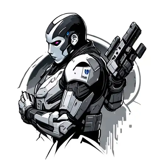 Mass Effect N7 tattoo design idea