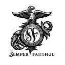 (SEMPER FIDELIS) (ALWAYS FAITHFUL) Two Word Ambigram Generator tattoo design idea