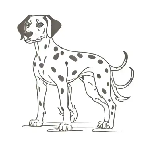 Dalmatian tattoo design idea