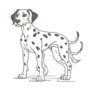 Dalmatian tattoo design idea