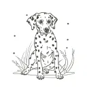 Dalmatian tattoo design idea