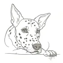 Dalmatian tattoo design idea