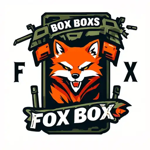"Fox Box" Logo for a mobile battery pack. Battery pack is for the military. tattoo design idea