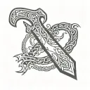 leviathan axe tattoo design idea
