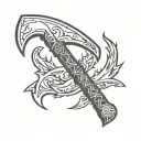 leviathan axe tattoo design idea
