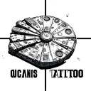millenium falcon outline drawn tattoo design idea