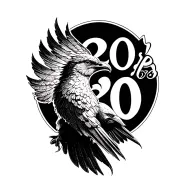 "20" Liver Bird soaring tattoo design idea