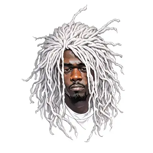 yasuke with hair tangled together tattoo design idea