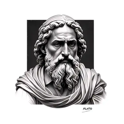 Plato full body tattoo design idea
