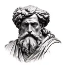 Plato full body tattoo design idea