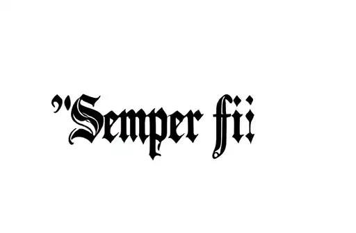 "Semper fi" "Semper fi" tattoo design idea