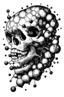 lsd molecule tattoo design idea