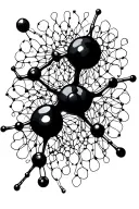 lsd molecule tattoo design idea