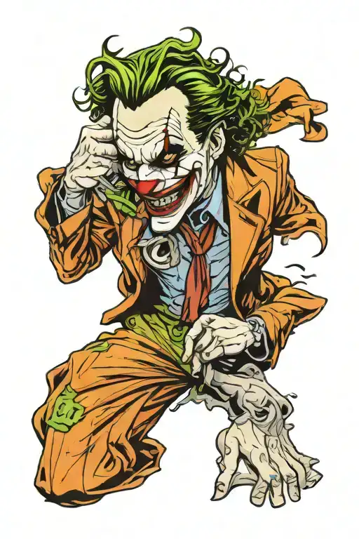 joaquin phoenix joker heath ledger tattoo design idea