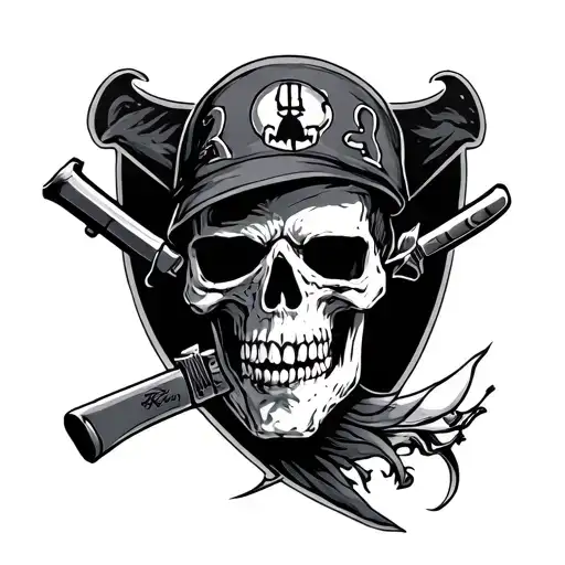 raider dead tattoo design idea