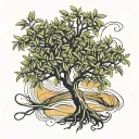Olive Tree Therapy tattoo design idea