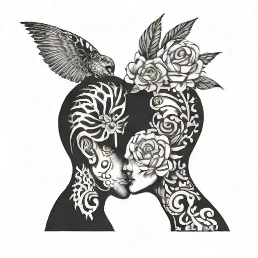 Tattoo that symbolises parents with toxic relationship tattoo design idea