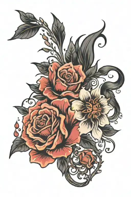 find someone who grows flowers in the darkest parts of you  tattoo design idea