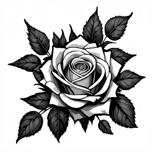 999 with roses wrapped tattoo design idea