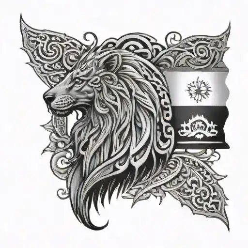 Kurdistan tattoo design idea