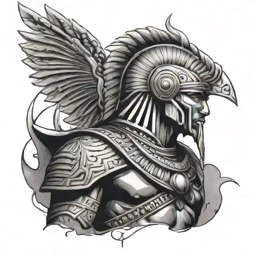 kemet warrior tattoo design idea