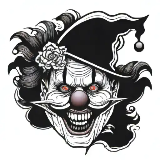 Art The Clown tattoo design idea