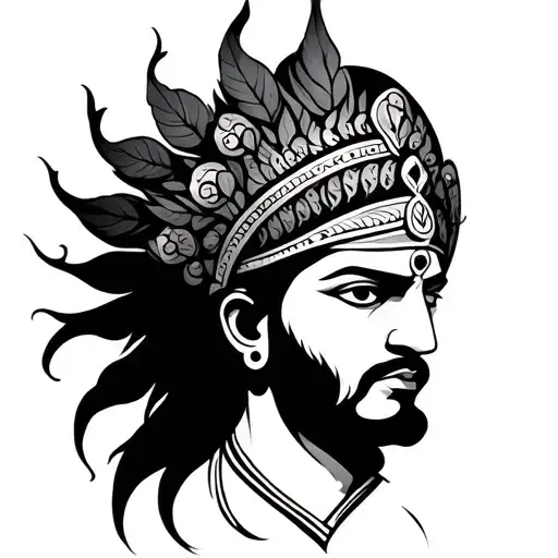 Mahabharat tattoo design idea