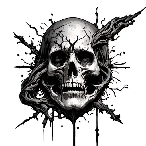 scars, pain hatred grief sorrow symbol tattoo design idea