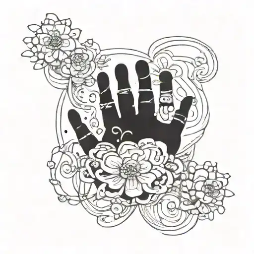 something representing my child, not handprint not footprint tattoo design idea