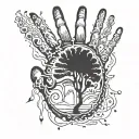 something representing my child, not handprint not footprint tattoo design idea
