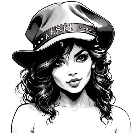 chicano gangster girl tattoo design idea