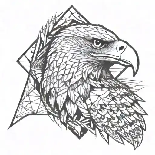 eagle holding a fish with it's talons tattoo design idea