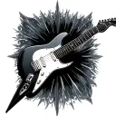firefly and Flying V guitar tattoo design idea